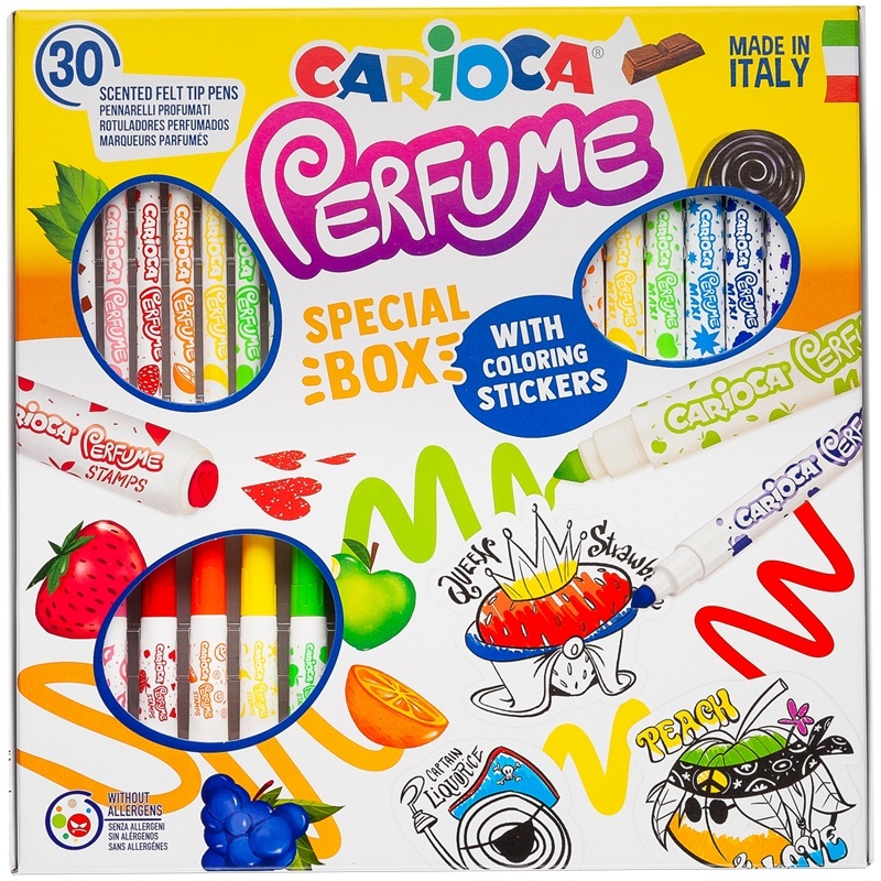 

Carioca "Perfume Special Box", 30 цветов, смываемые, картон, Разноцветный