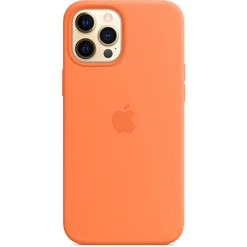 

Клип-кейс Apple Silicone Case with MagSafe для iPhone 12 Pro Max «Кумкват»