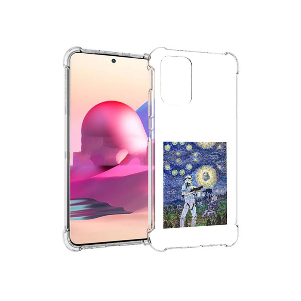 

Чехол MyPads Tocco для Xiaomi Redmi Note 10S star wars звездная ночь (PT158704.257.23), Прозрачный, Tocco