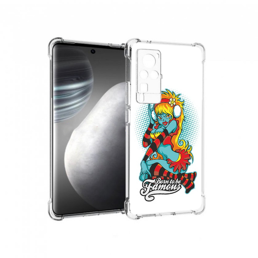 

Чехол MyPads Tocco для Vivo X60 pro нарисованная девушка в наушниках (PT226972.385.498), Прозрачный, Tocco