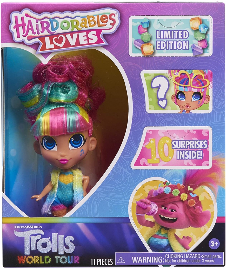 фото Кукла hairdorables стильные подружки тролли loves trolls world tour just play