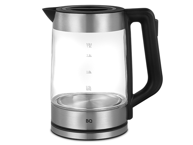 Чайник электрический BQ KT1840G 1.8 л прозрачный форма круглая для запекания и выпечки из жаропрочного стекла borcam 1 5 л рифлёная