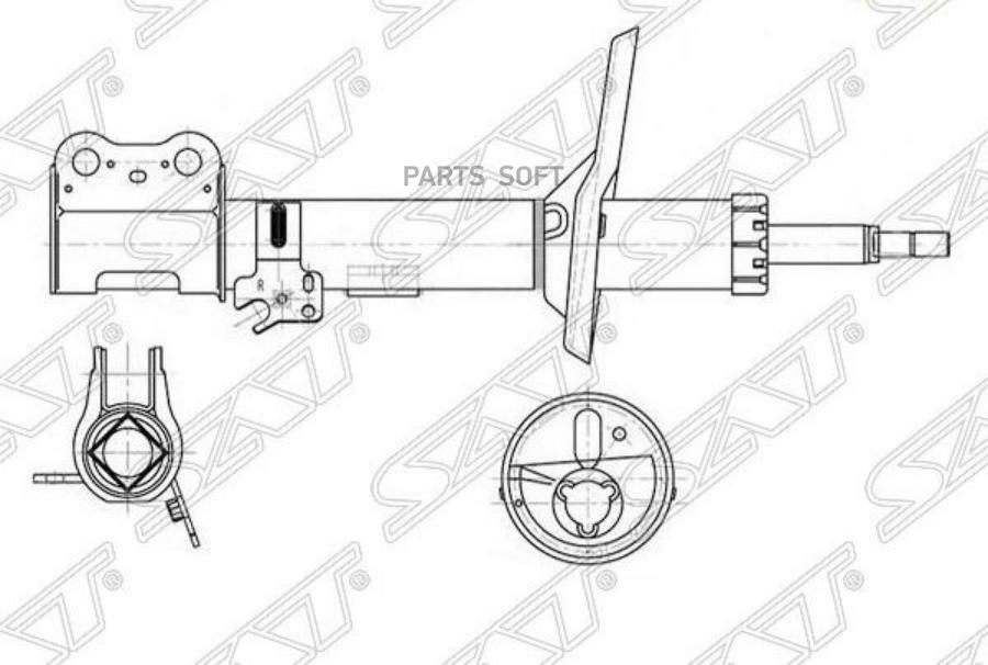 

SAT Стойка передняя TOYOTA RAV4 00-05 RH