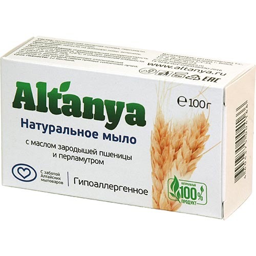 

Мыло гипоаллергенное с маслом зародышей пшеницы