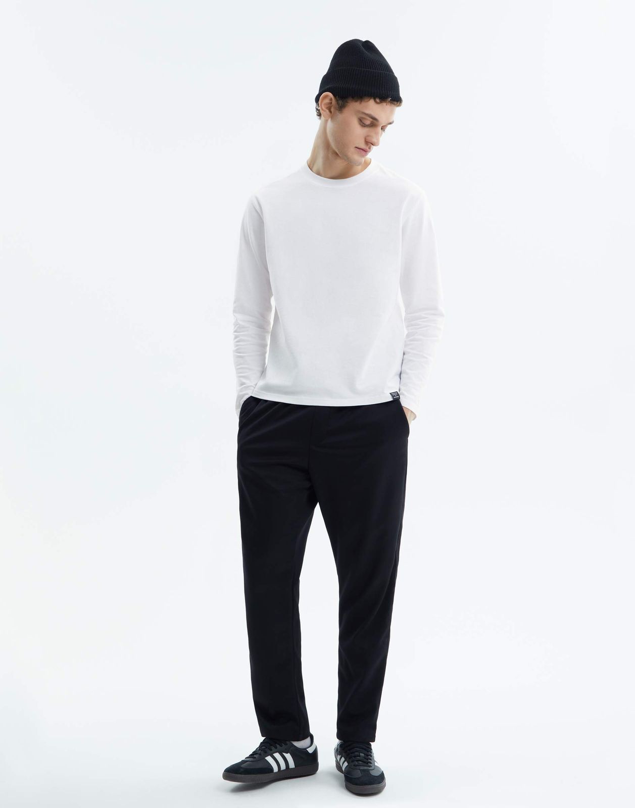 

Лонгслив мужской Gloria Jeans BKT015754 белый XS/176, BKT015754