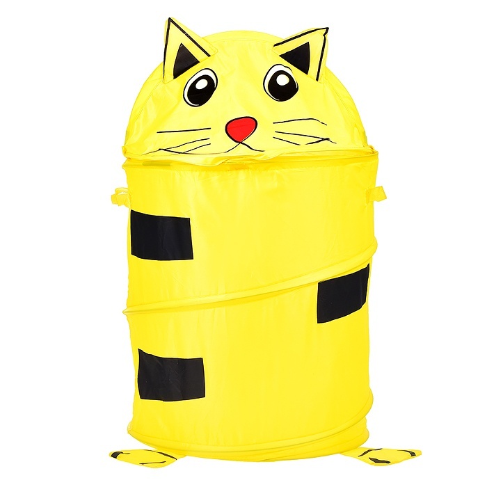 

Oubaoloon Котик, 36х36х60 см, с ручками, крышка на липучке, в пакете, Желтый