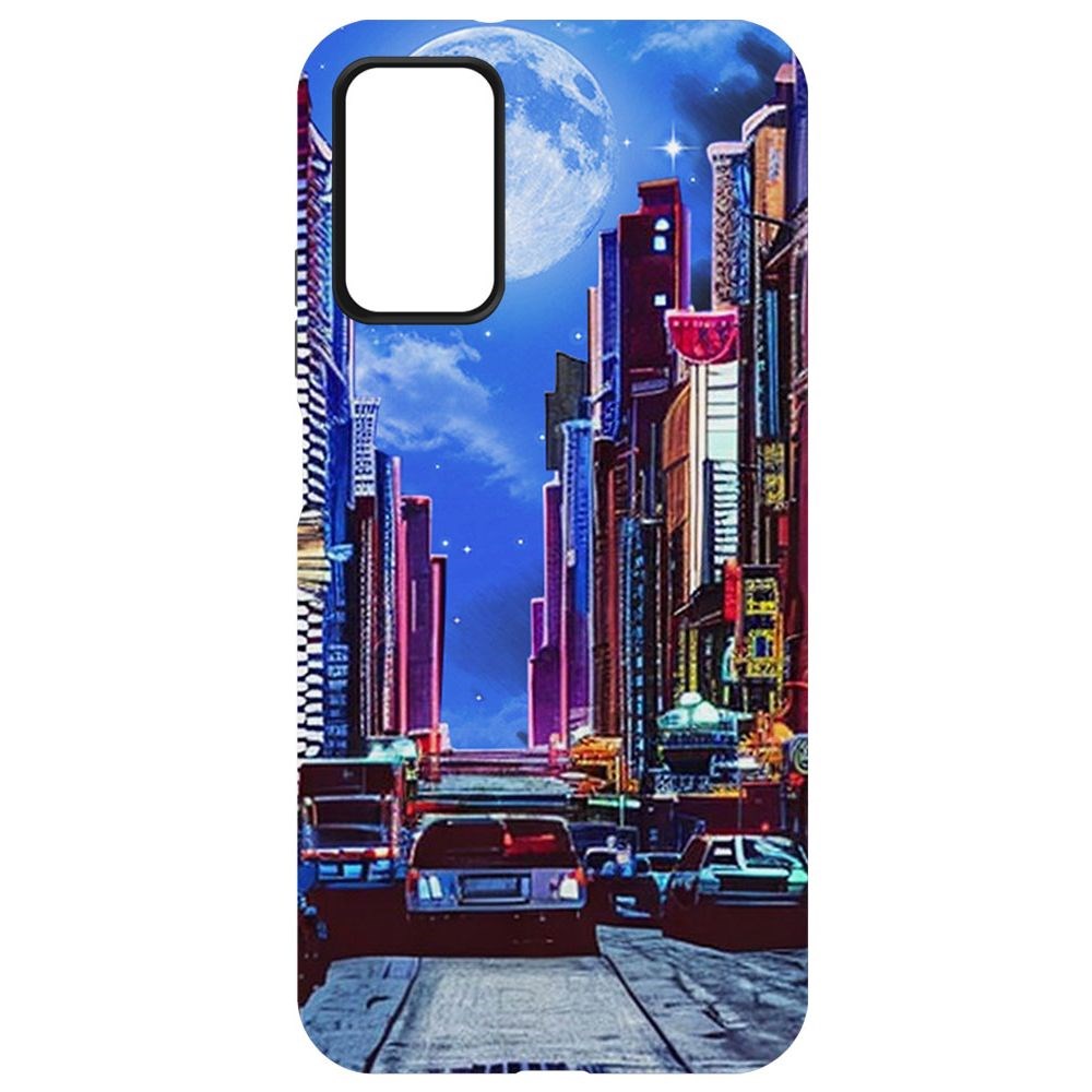 

Чехол-накладка Софт Ночной город для Xiaomi Redmi 9T, Черный