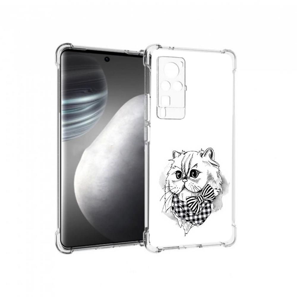 

Чехол MyPads Tocco для Vivo X60 pro нарисованная красивая кошечка (PT226972.385.503), Прозрачный, Tocco