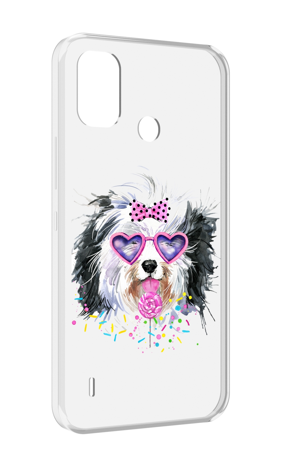 

Чехол MyPads пушистик для Itel A48, Прозрачный, Tocco