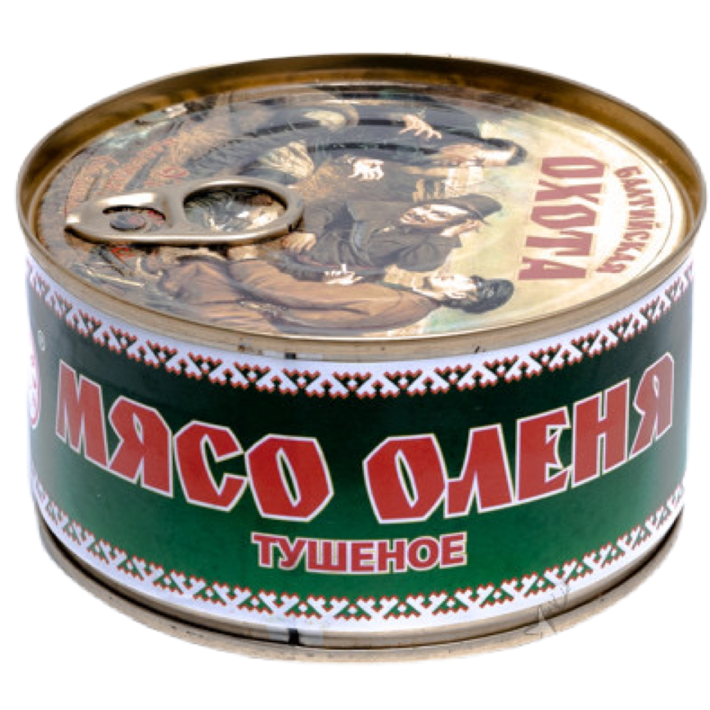 

Мясо оленя Балтийская Охота тушеное 325 г