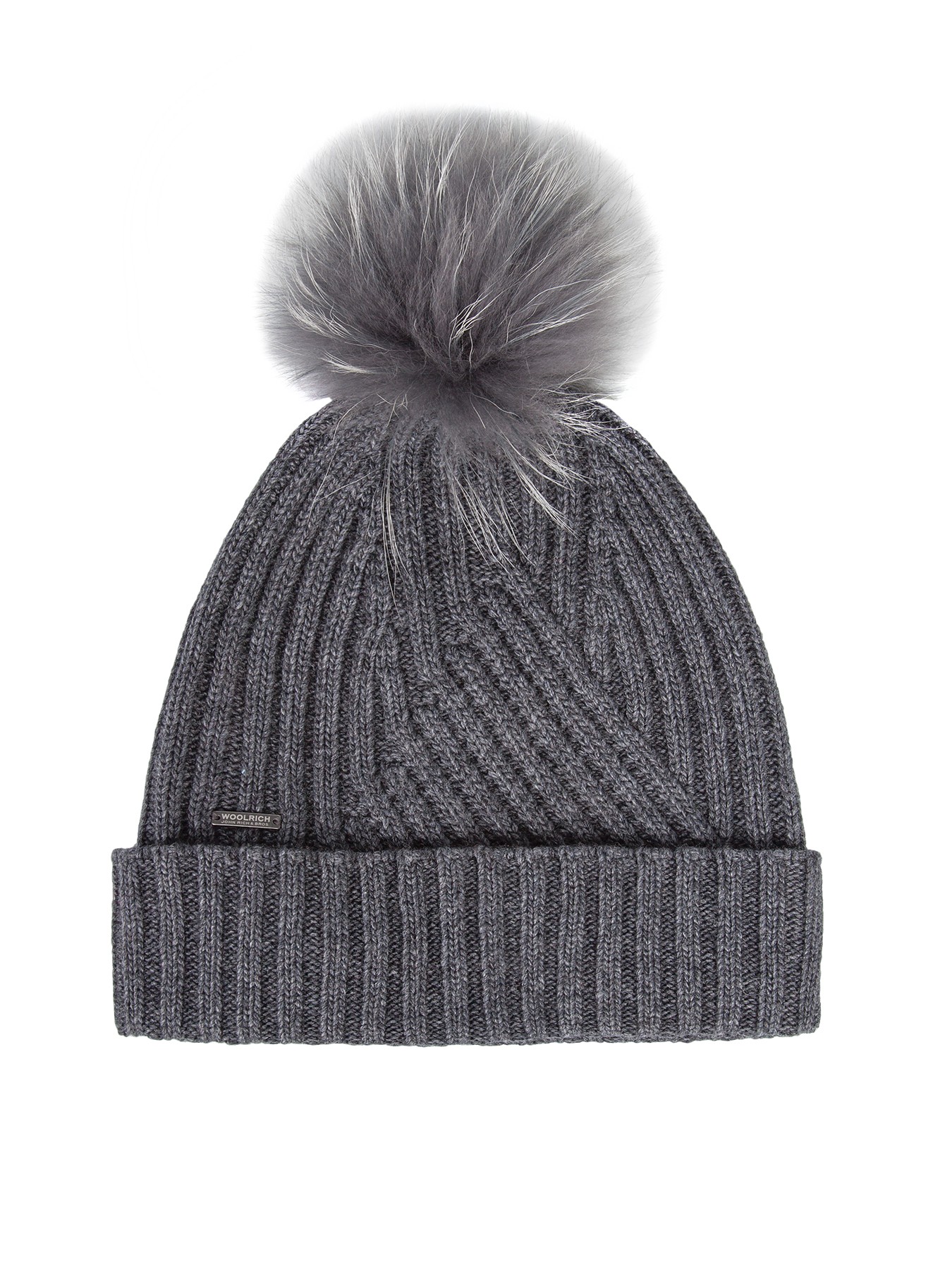 

Шапка бини женская Woolrich WWACC1350 серая, р, Серый, WWACC1350