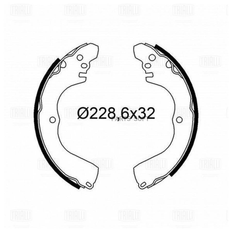 

Тормозные колодки Trialli дисковые GF4544, GF4544