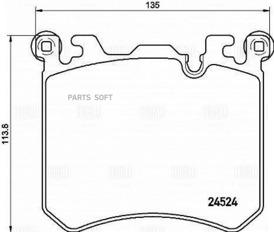 

Тормозные колодки Trialli дисковые PF4191, PF4191