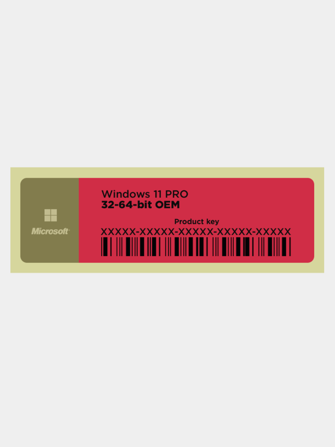 

Стикер windows 11 pro 32-64-bit oem