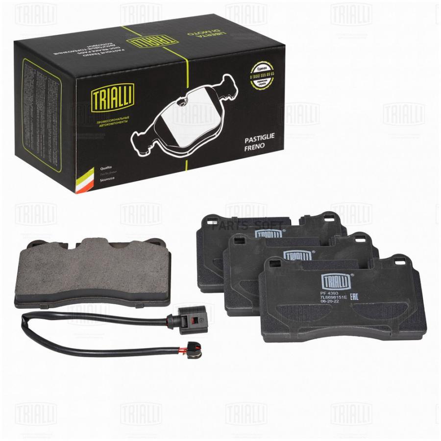 

Тормозные колодки Trialli дисковые PF4393, PF4393