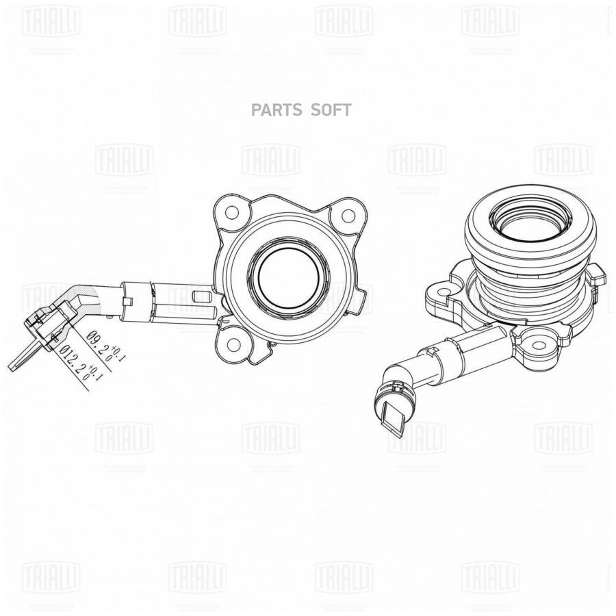 

TRIALLI Муфта выкл. сцеп. для а/м Ford Transit (13-) 2.2 TDCi (VMT6) (гидравл.) (CT 1020), CT1020