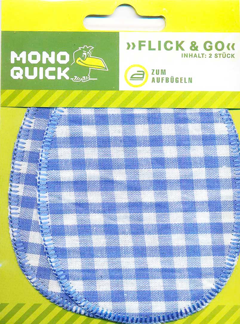 

Термоаппликация Mono Quick – Заплатки хлопковые, клетка виши
