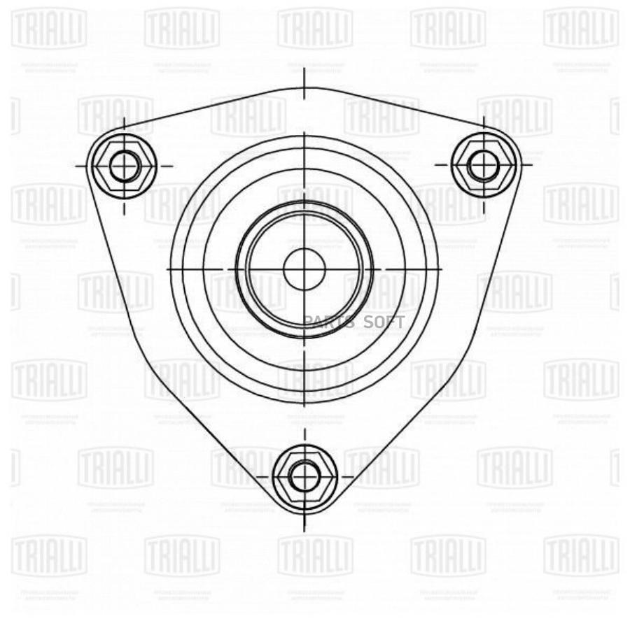 TRIALLI Опора стойки перед. с подшип. для а/м Mitsubishi Outlander (07-)/Lancer (07-) (SA