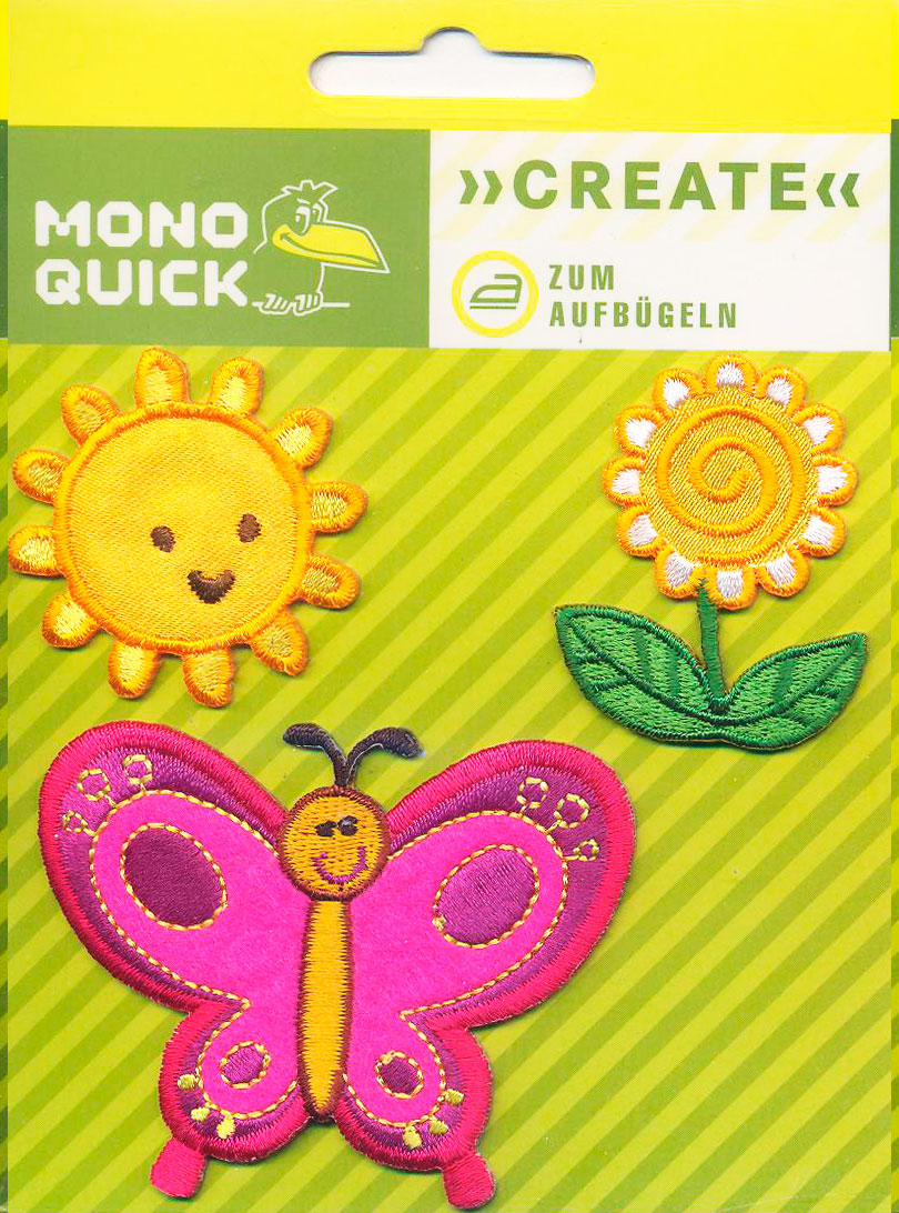 

Термоаппликация Mono Quick (16111) – Бабочка, солнце, цветок