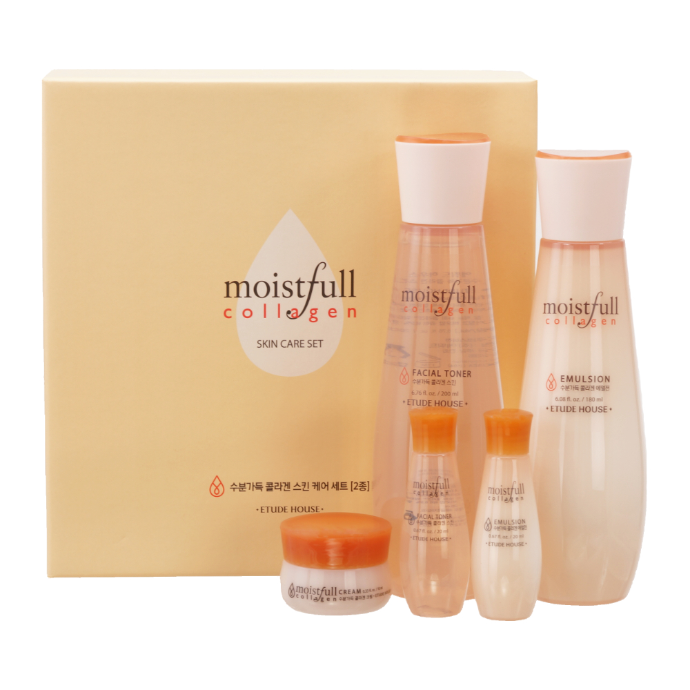 фото Набор для лица с коллагеном etude house moistfull collagen set 3ea 15.5