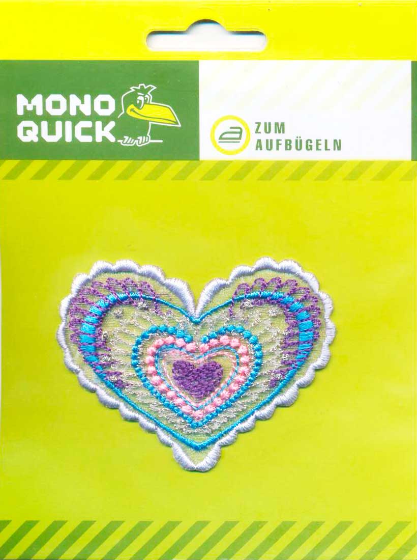 

Термоаппликация Mono Quick (08004) – Сердце с вышивкой по органзе