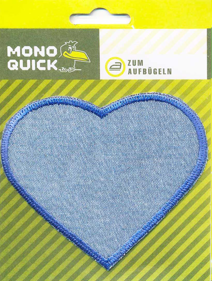 

Термоаппликация Mono Quick (10252-1) – Заплатка Сердце с люрексом