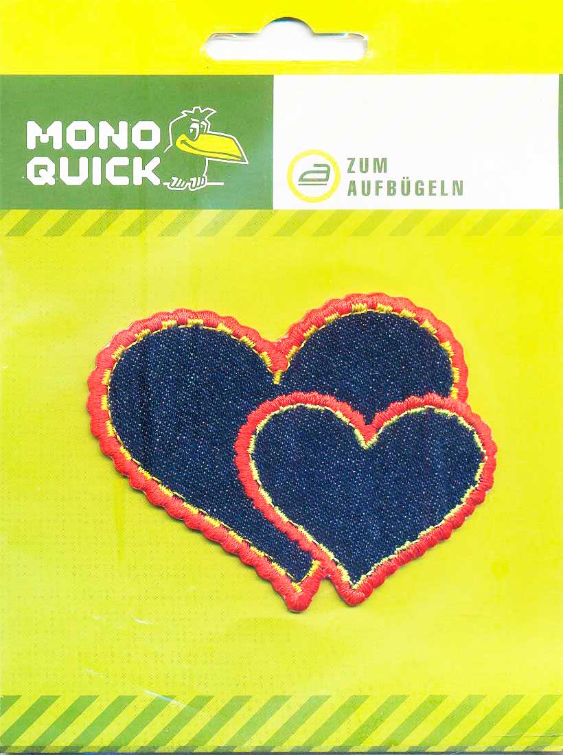 

Термоаппликация Mono Quick (08130) – Сердечки джинсовые, темно-синие