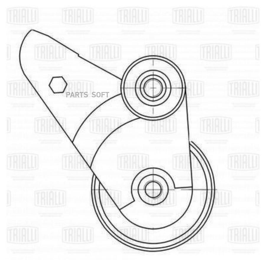 TRIALLI Ролик зубчатого ремня ГРМ натяжной CM6056