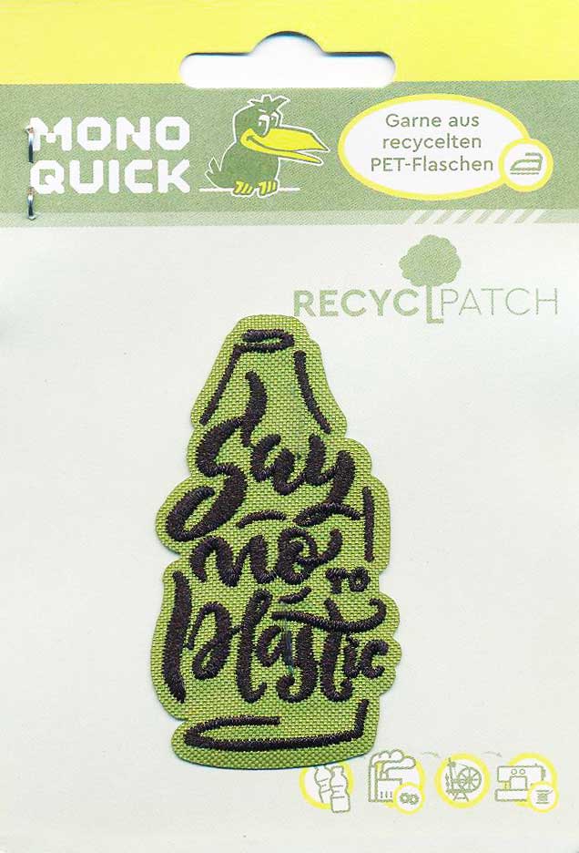 

Термоаппликация Mono Quick (12021) – Say no to plastic Эко (Скажи нет пластику)