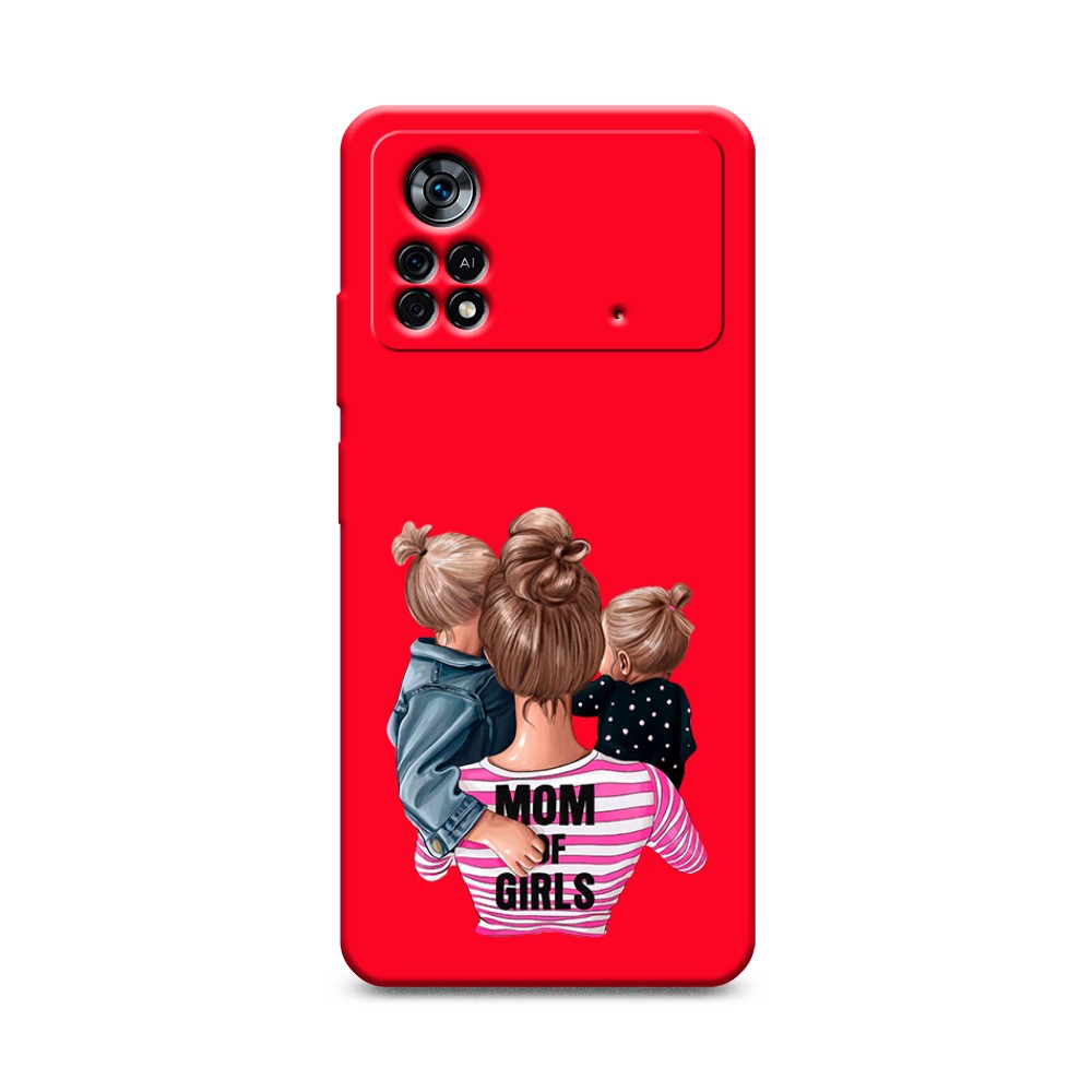 

Чехол Awog на Poco X4 Pro 5G "Mom of Girls", Разноцветный, 313153-1