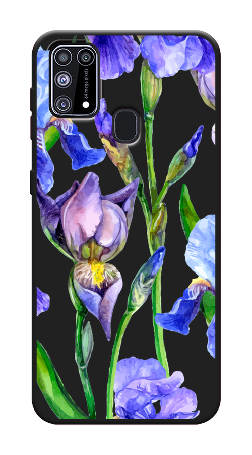 

Чехол Awog на Samsung Galaxy M31 / Самсунг M31 "Синие ирисы", Разноцветный, 2100752-1