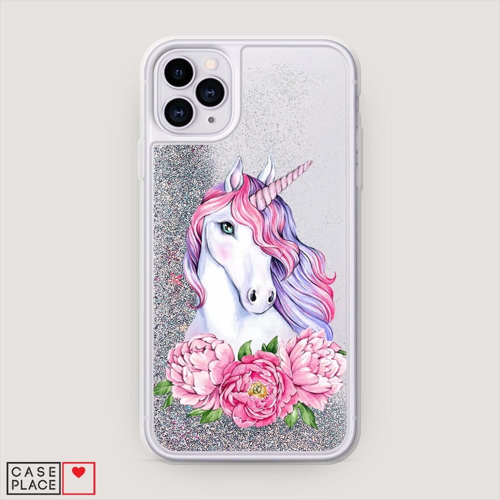 

Чехол Awog на Apple iPhone 11 Pro / Айфон 11 Pro "Единорог с пионами", Разноцветный, 12391-1