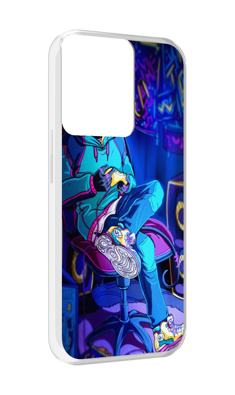 

Чехол MyPads киберпанк игрок для OPPO Reno 8, Прозрачный, Tocco