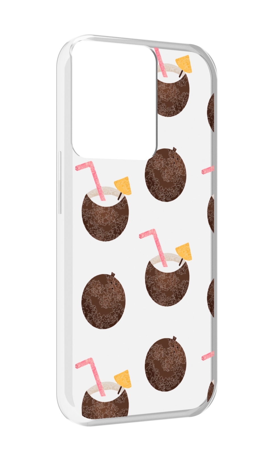 

Чехол MyPads кокосики для OPPO Reno 8, Прозрачный, Tocco