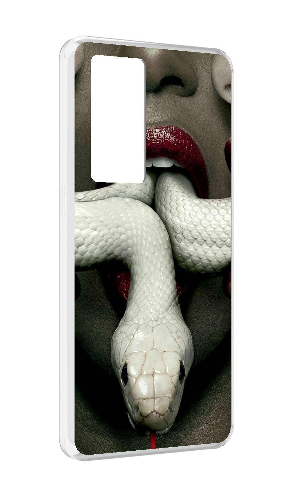 

Чехол MyPads белая-змея для Realme GT Master Explorer Edition, Прозрачный, Tocco