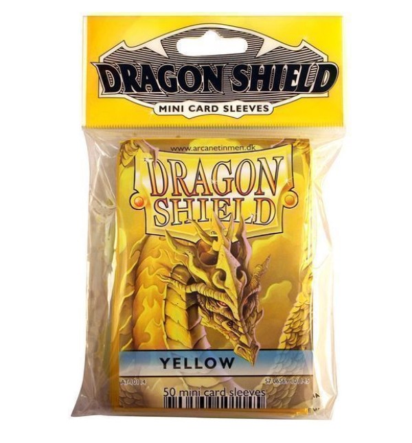 

Протекторы dragon shield уменьшенного размера - желтые (50 шт.)