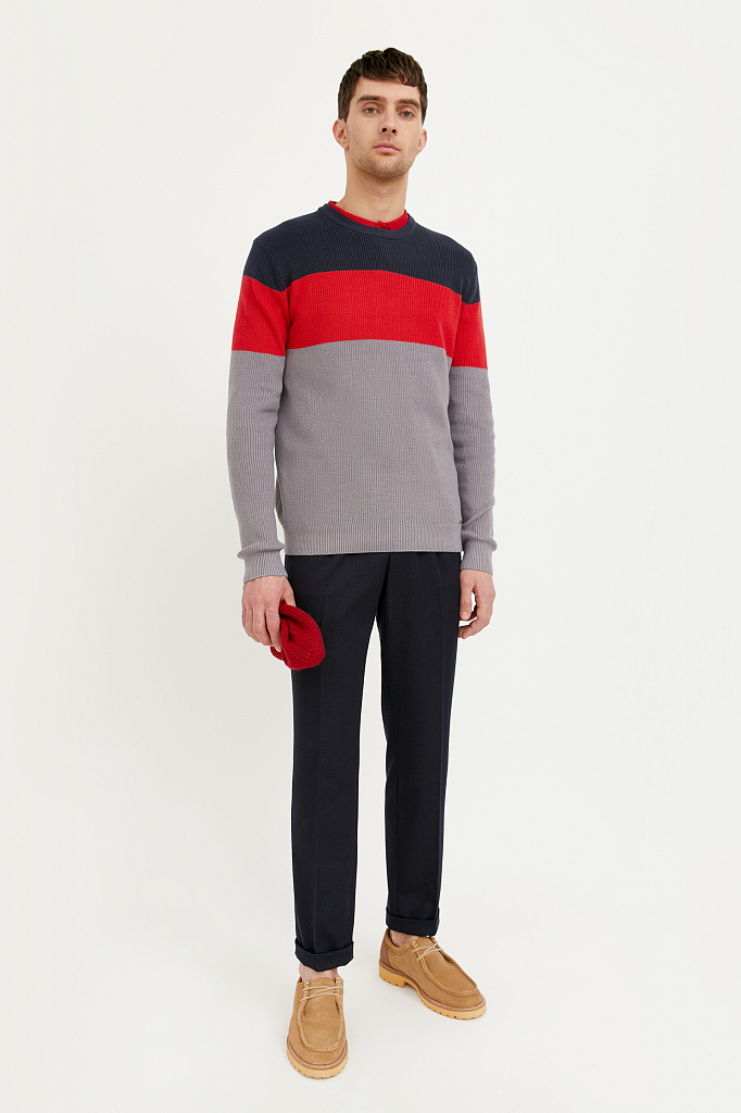 

Джемпер мужской Finn Flare B21-22108 серый S, B21-22108