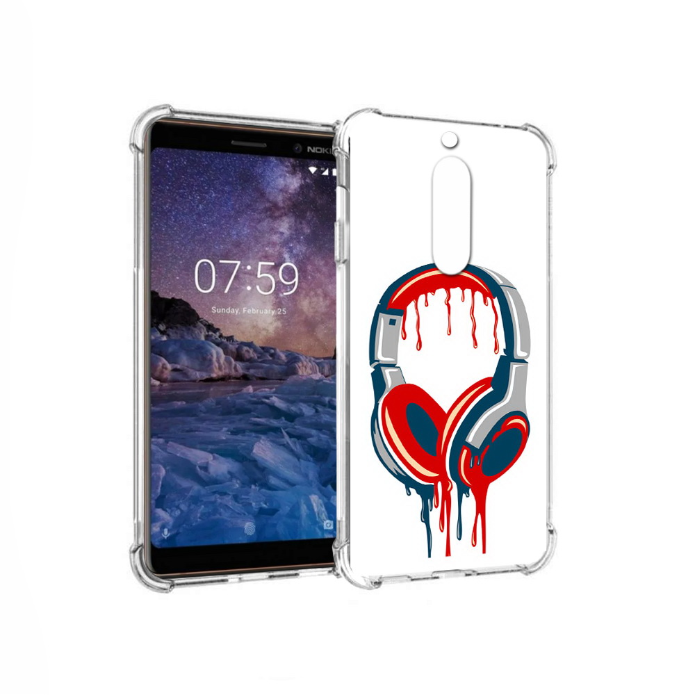 

Чехол MyPads Tocco для Nokia 7 не делай громко (PT95887.123.517), Прозрачный, Tocco