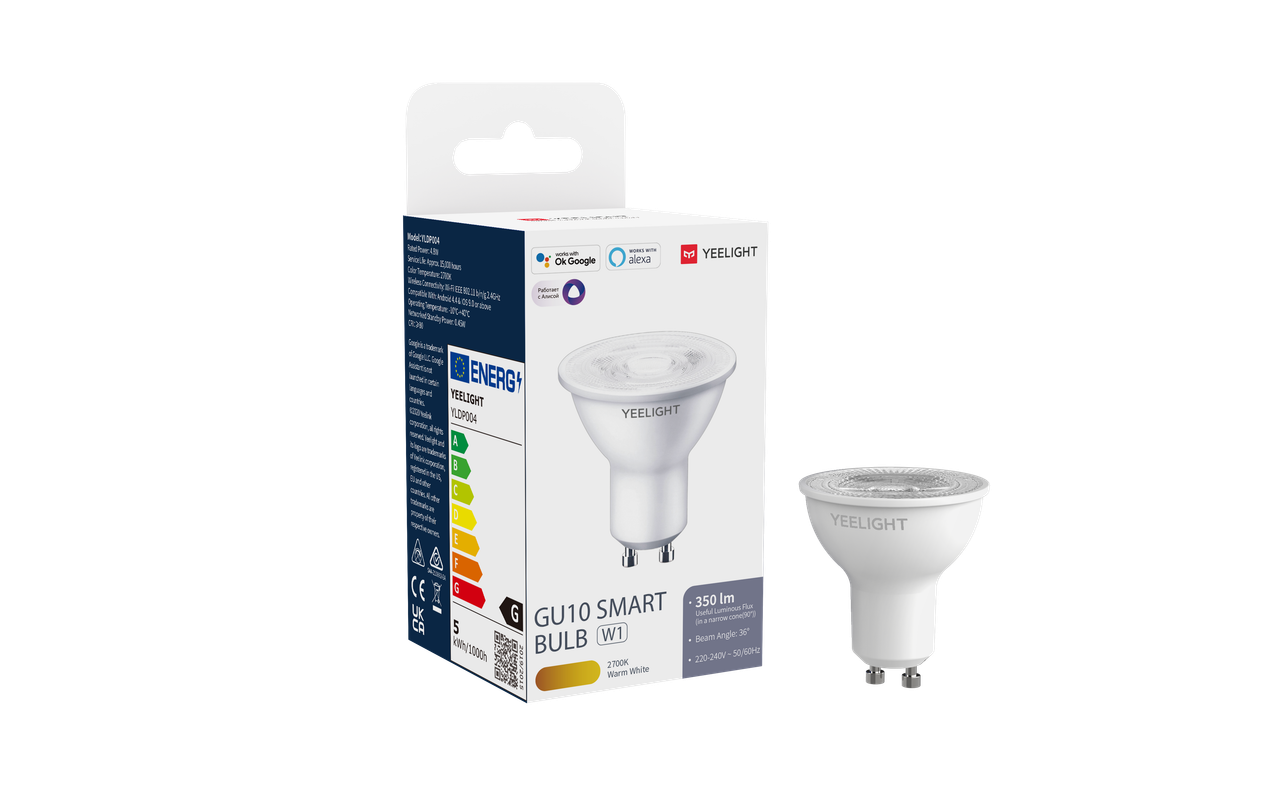 

Умная лампа Yeelight GU10 Smart Bulb W1, YLDP004, Yeelight GU10 Smart Bulb W1