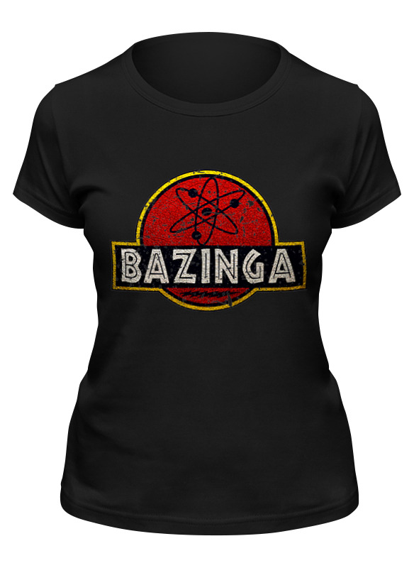 

Футболка женская Printio Bazinga! черная 2XL, Черный, Bazinga!
