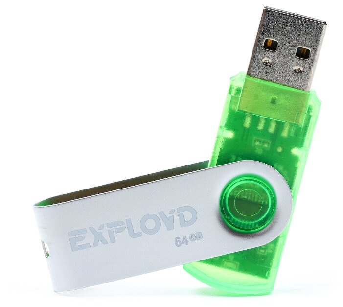 фото Флешка exployd 64 гб (64gb530green)