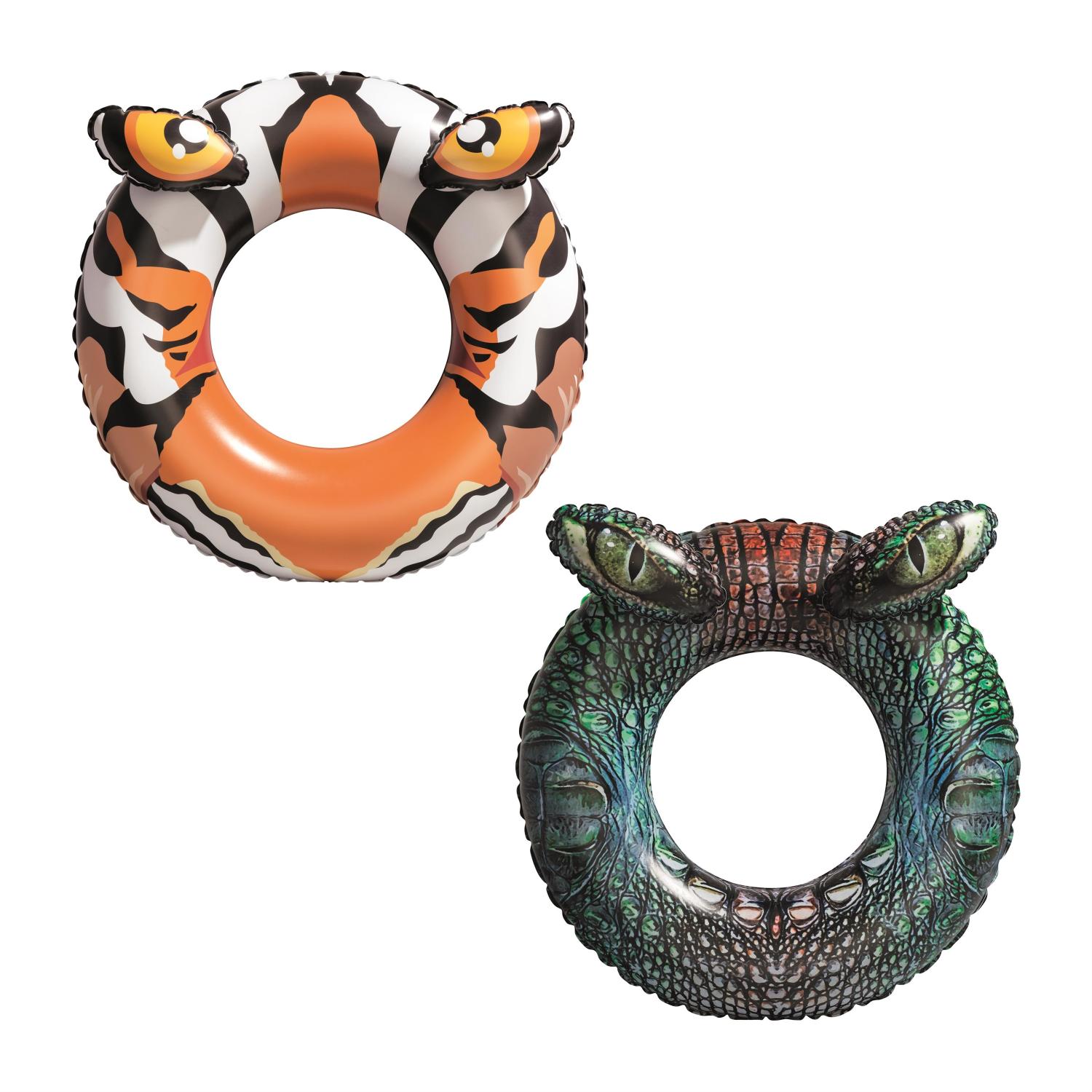 Круг надувной Bestway 36122 Хищники разноцветный 4821 круг для плавания glitter seahorse swim ring 115 х 104 см 36305