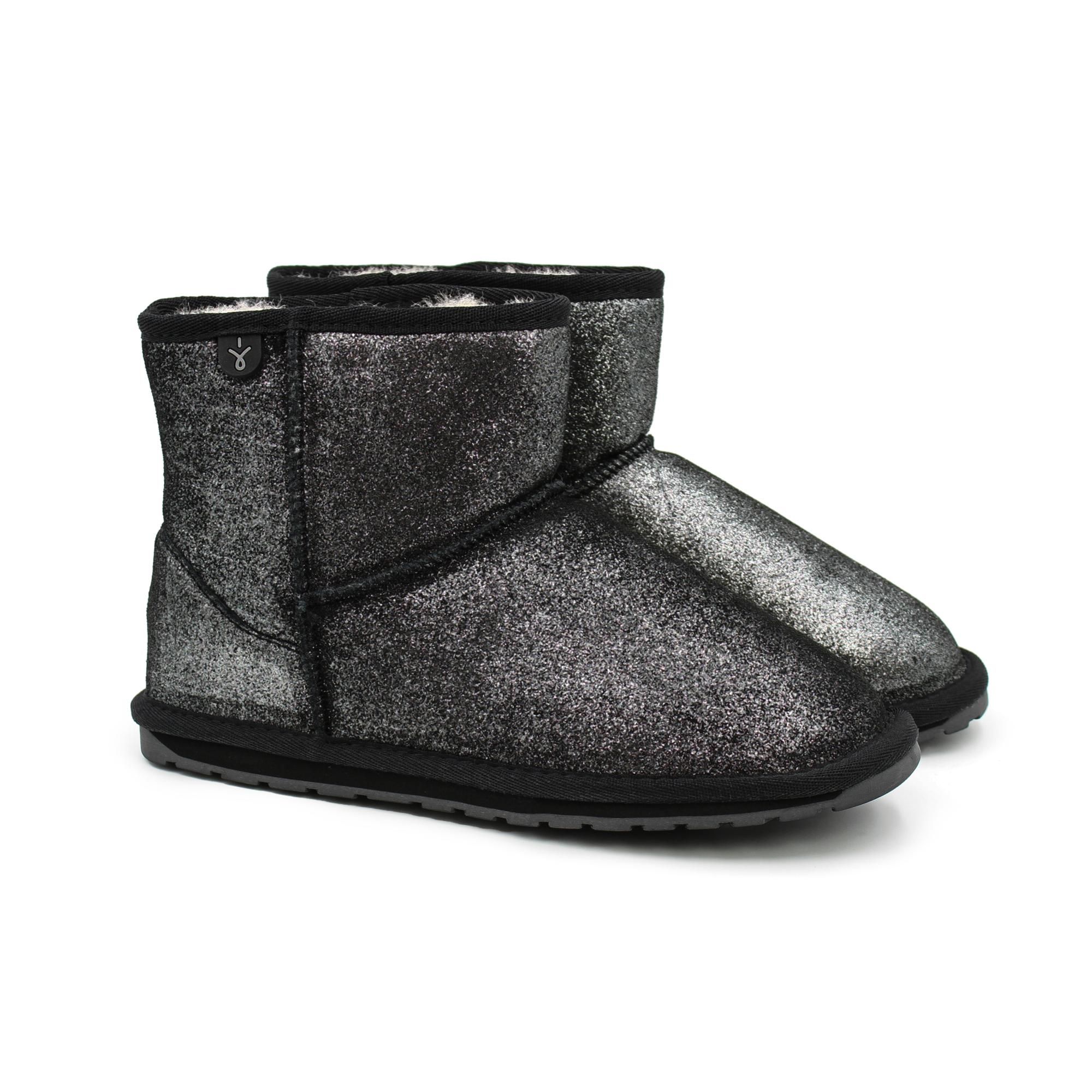 

Угги EMU Australia Wallaby Mini Metallic Teens T12358 цв. черный р. 37, Wallaby Mini Metallic Teens T12358