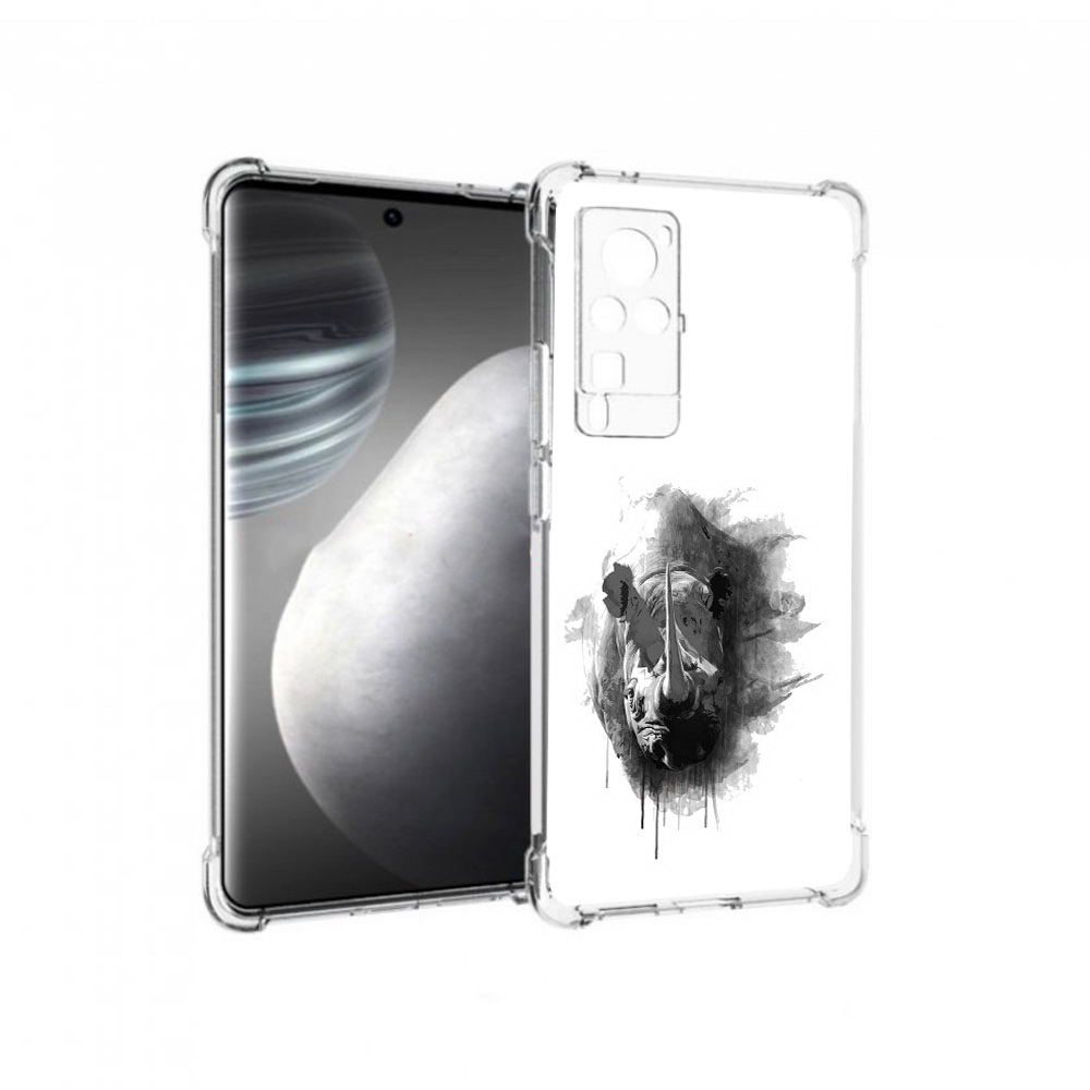 

Чехол MyPads Tocco для Vivo X60 pro носорог (PT226972.385.523), Прозрачный, Tocco