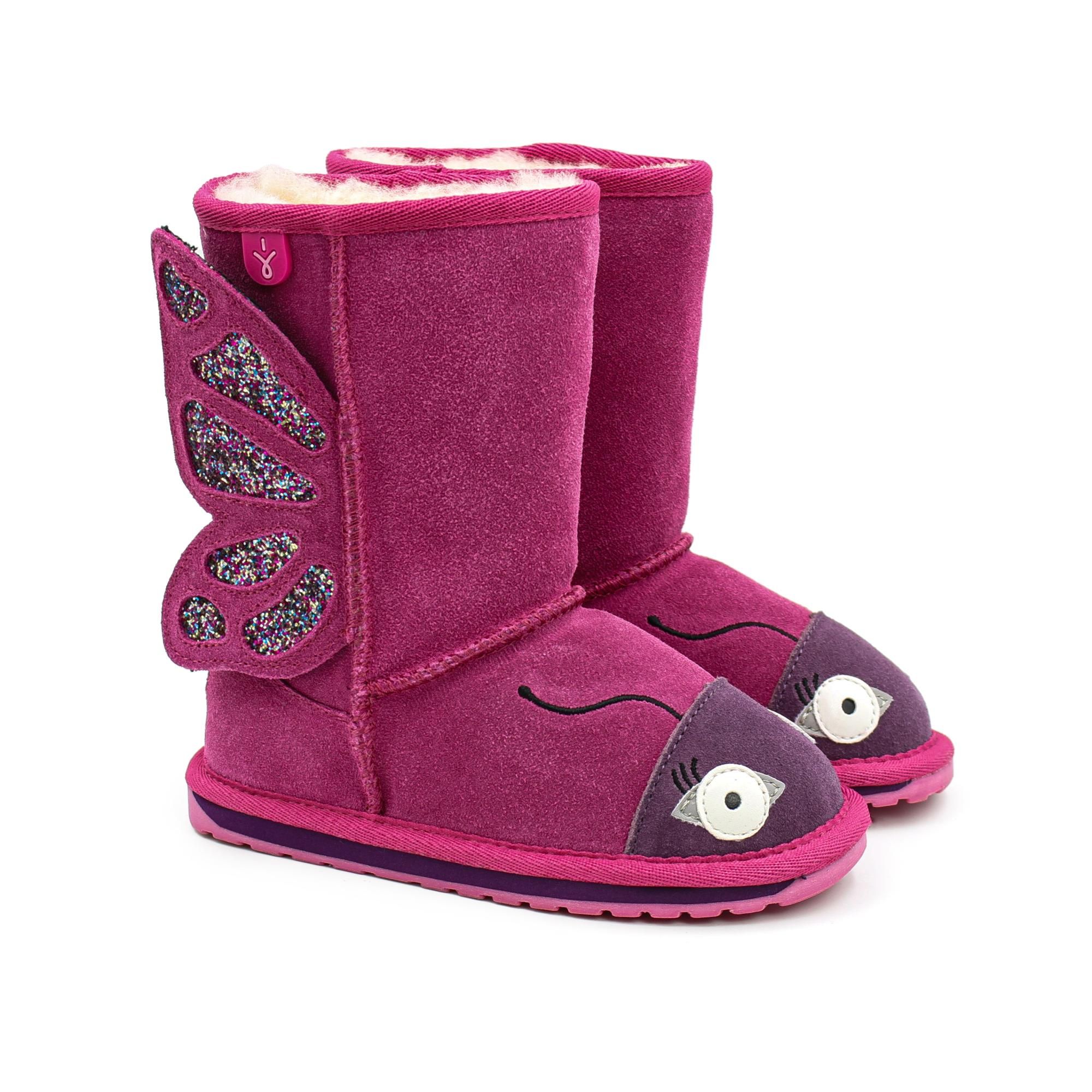 

Угги EMU Australia Butterfly K12339 цв. фуксия р. 24, Розовый, Butterfly K12339