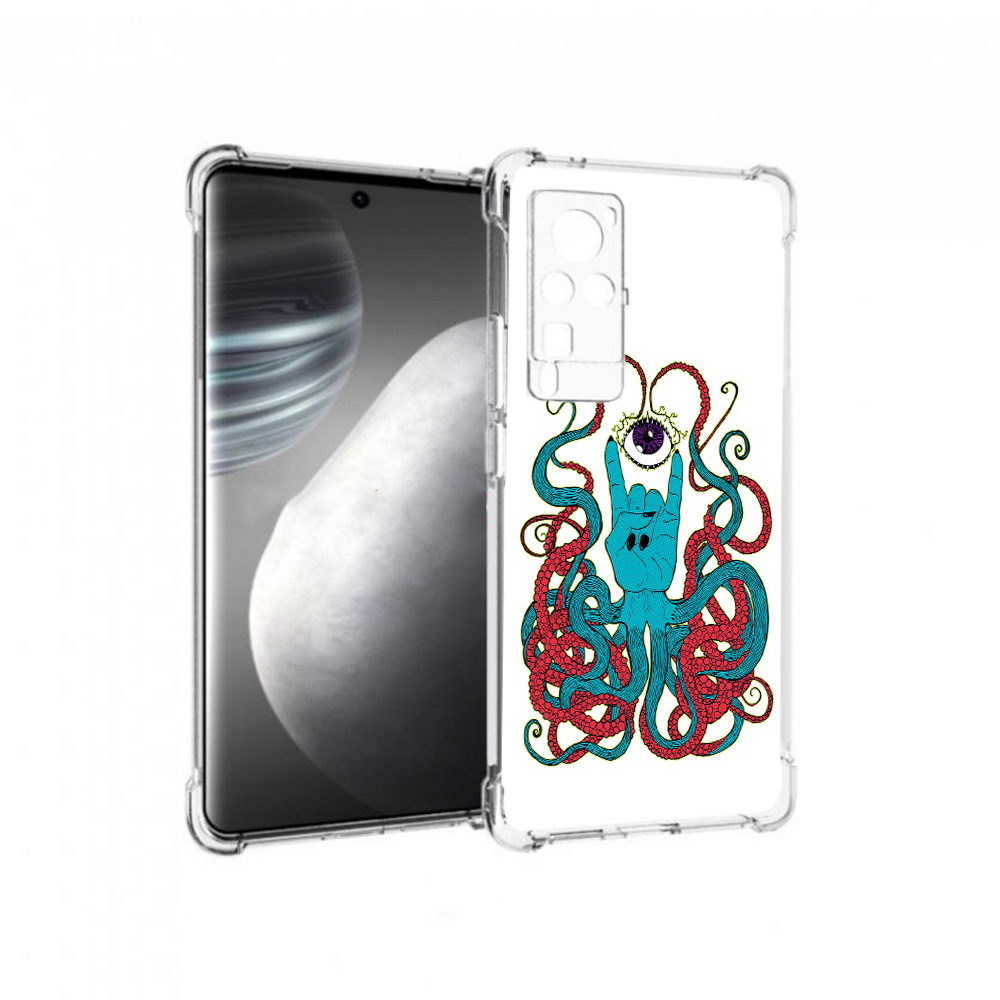 

Чехол MyPads Tocco для Vivo X60 pro осьминог-рука абстракция (PT226972.385.530), Прозрачный, Tocco
