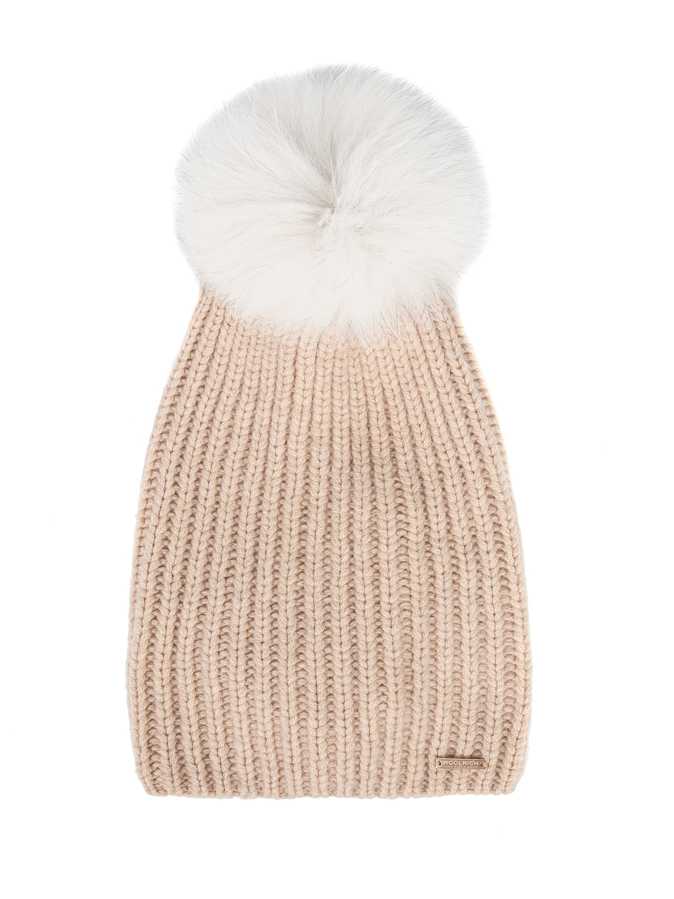

Шапка бини женская Woolrich WWACC1284 пудровая, р, Бежевый, WWACC1284