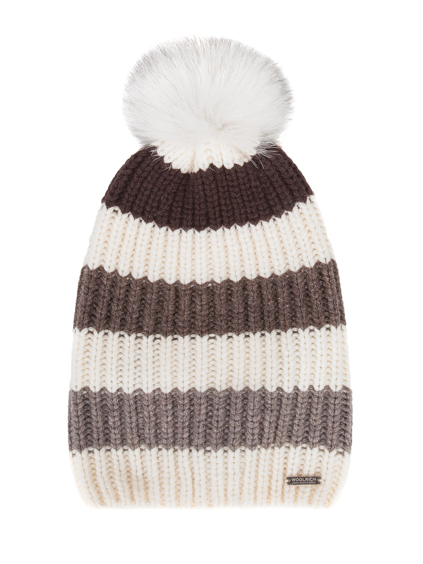 

Шапка бини женская Woolrich WWACC1284 коричневая, р, Коричневый, WWACC1284