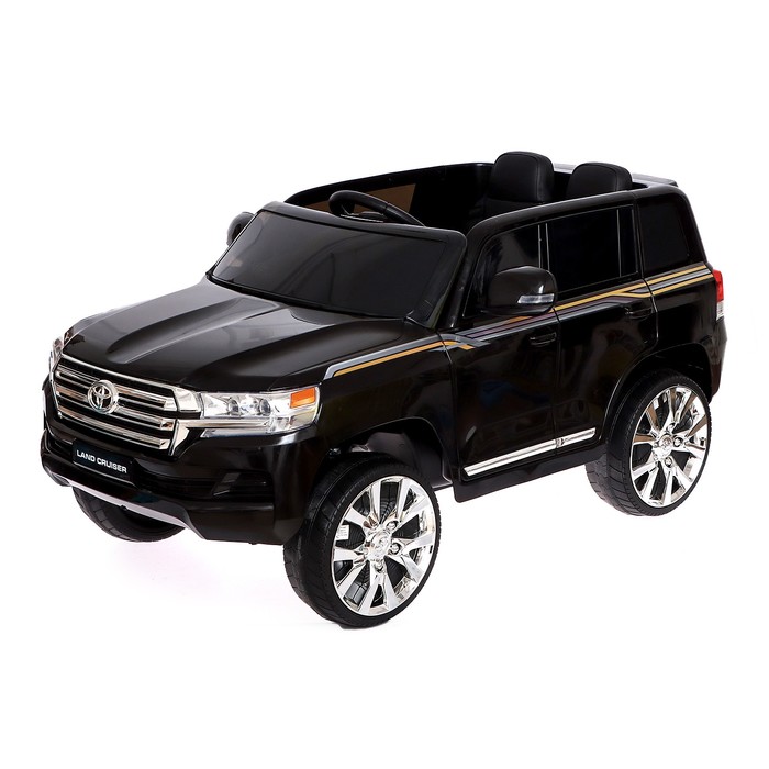

Электромобиль TOYOTA LAND CRUISER, EVA колеса, кожаное сидение, цвет черный