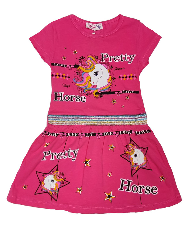 Платье детское Lily Kids 6516, розовый, 104